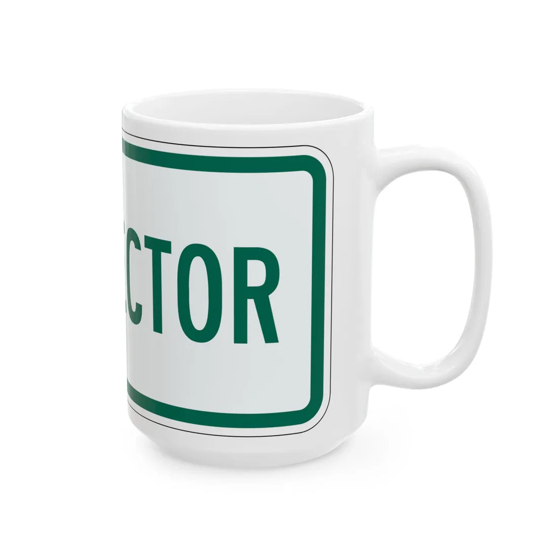 Connector plate Vermont (Vermont) (Road Sign) White Coffee Mug - Go Mug Yourself