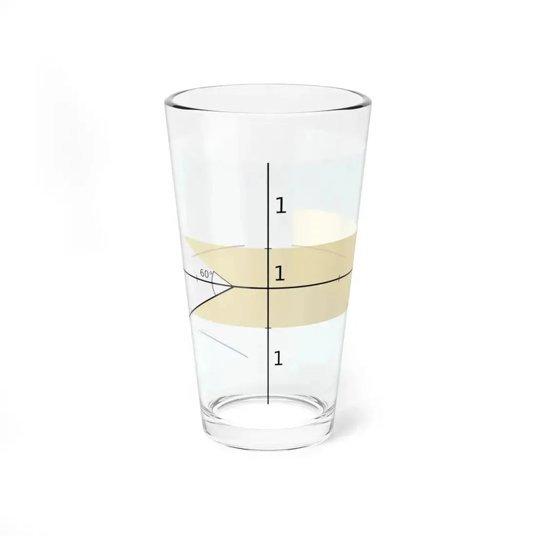 Construction sheet of Bahamas flag (Bahamas) Pint Glass 16oz 16oz - Go Mug Yourself