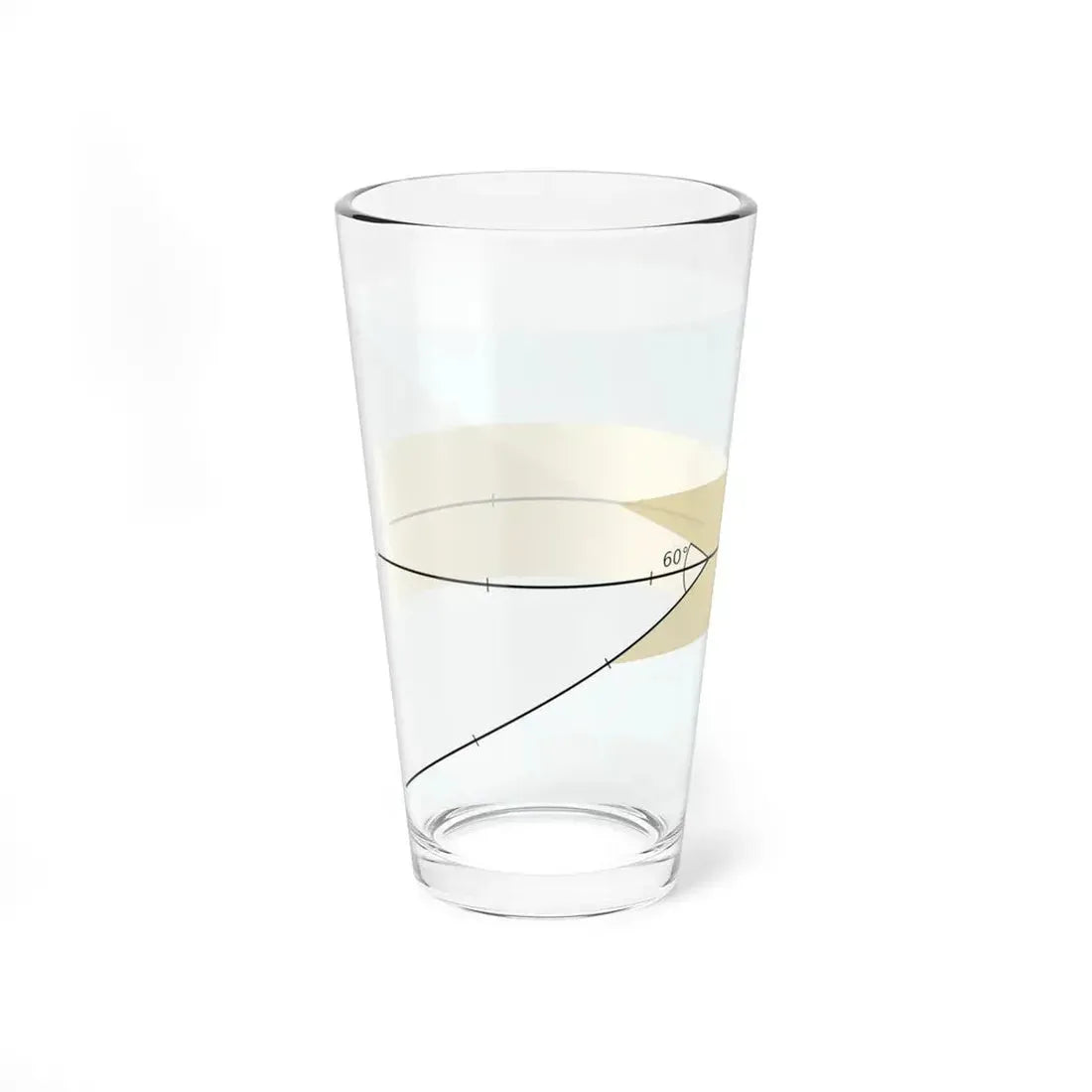 Construction sheet of Bahamas flag (Bahamas) Pint Glass 16oz - Go Mug Yourself