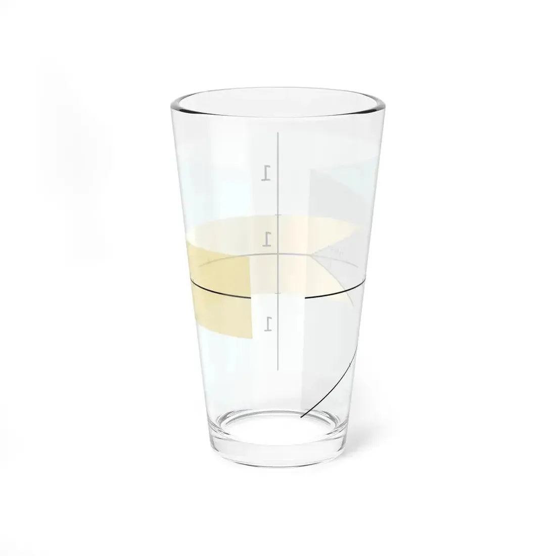 Construction sheet of Bahamas flag (Bahamas) Pint Glass 16oz - Go Mug Yourself