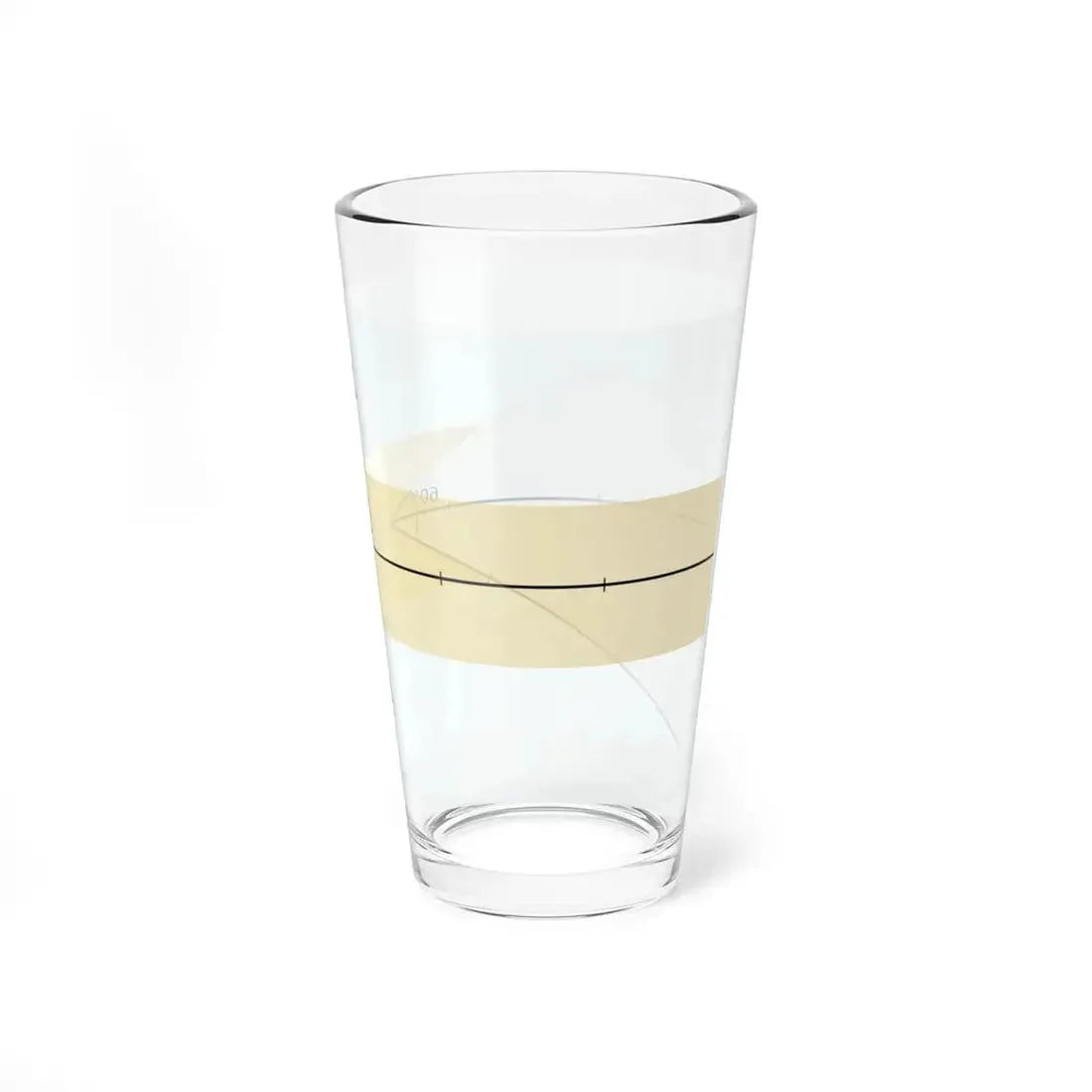 Construction sheet of Bahamas flag (Bahamas) Pint Glass 16oz - Go Mug Yourself