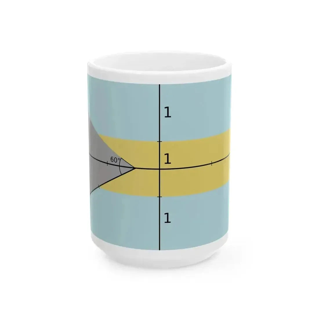 Construction sheet of Bahamas flag (Bahamas) White Coffee Mug 15oz - Go Mug Yourself