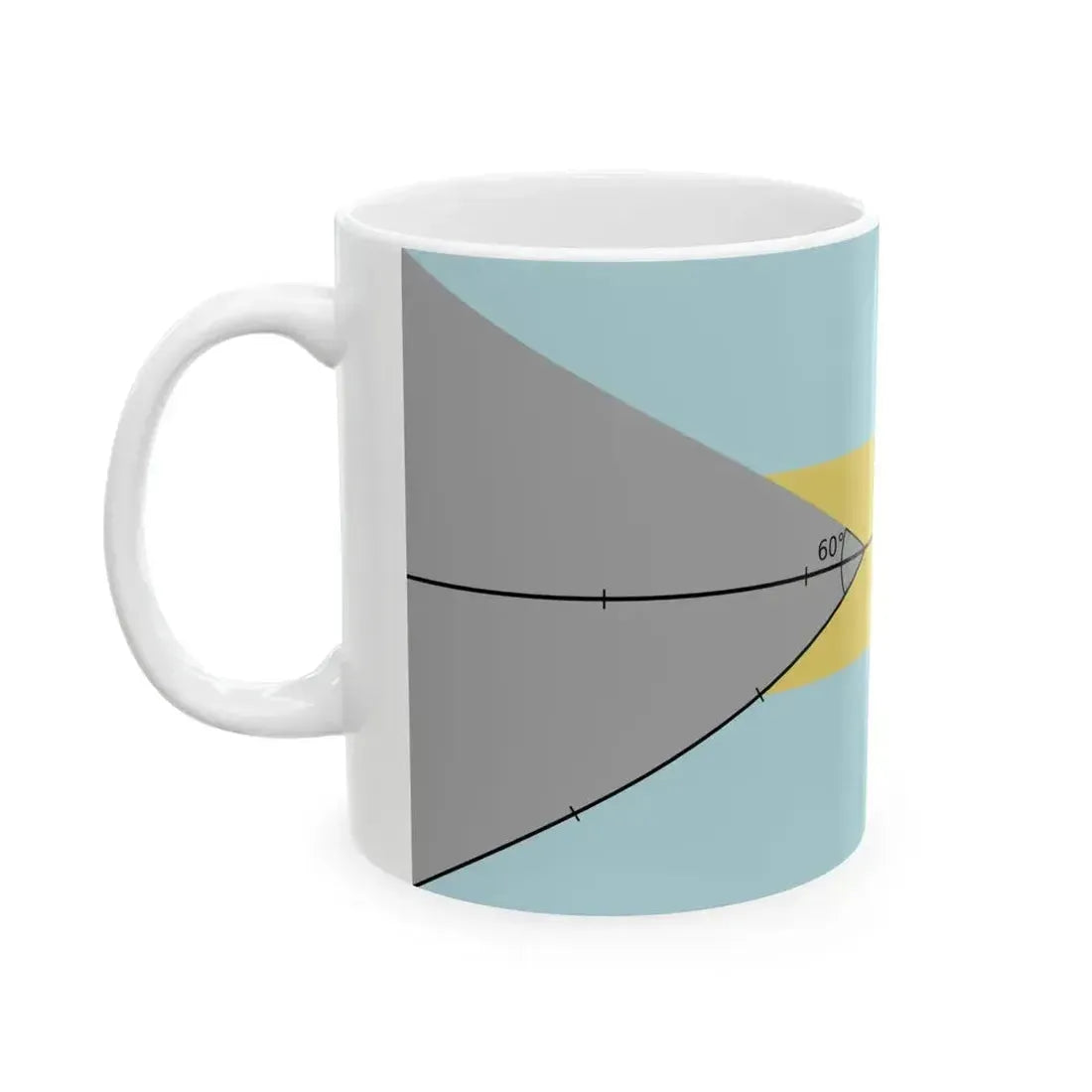 Construction sheet of Bahamas flag (Bahamas) White Coffee Mug - Go Mug Yourself