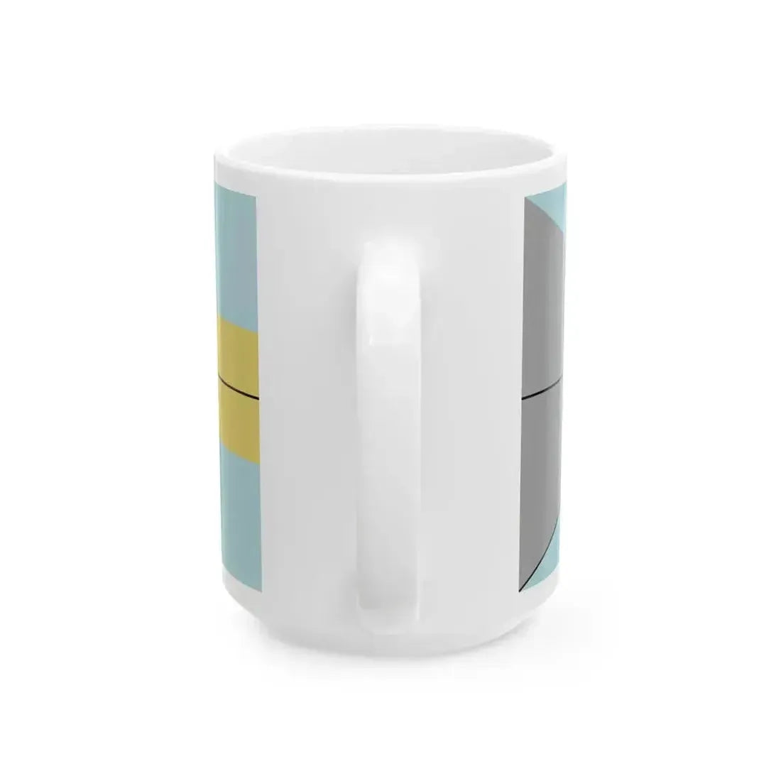Construction sheet of Bahamas flag (Bahamas) White Coffee Mug - Go Mug Yourself