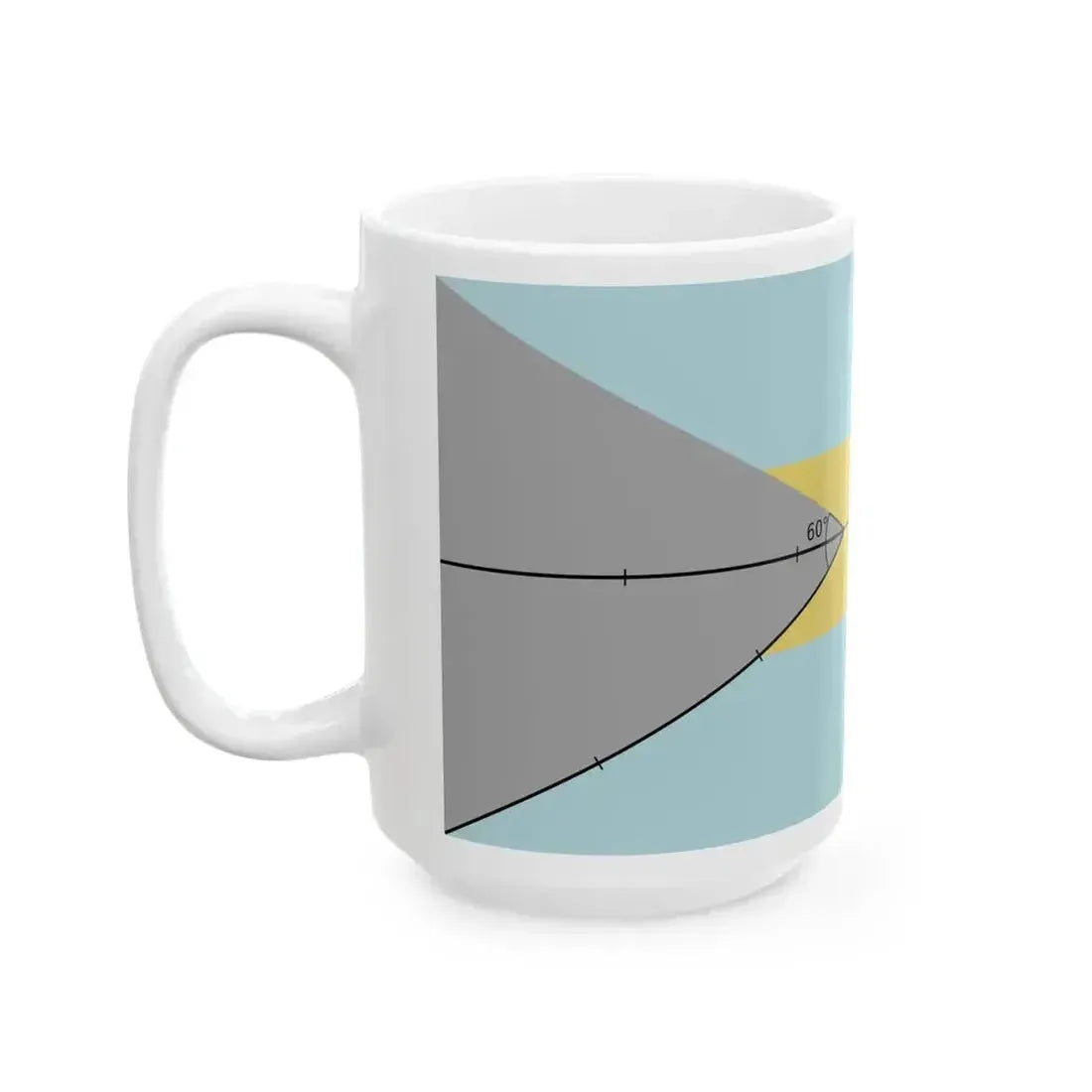 Construction sheet of Bahamas flag (Bahamas) White Coffee Mug - Go Mug Yourself
