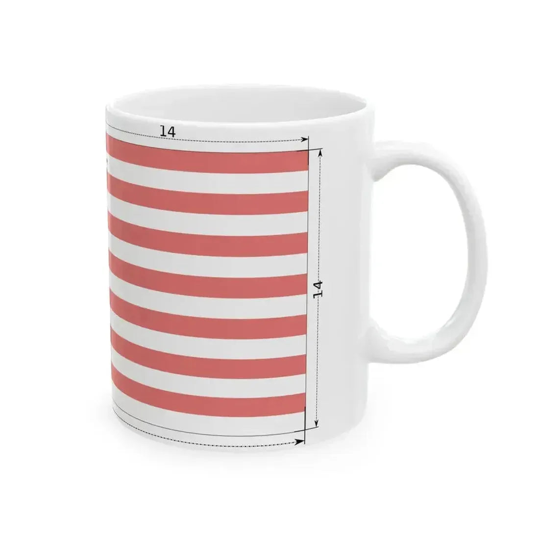 Construction sheet of Flag of Malaysia (Malaysia) White Coffee Mug - Go Mug Yourself