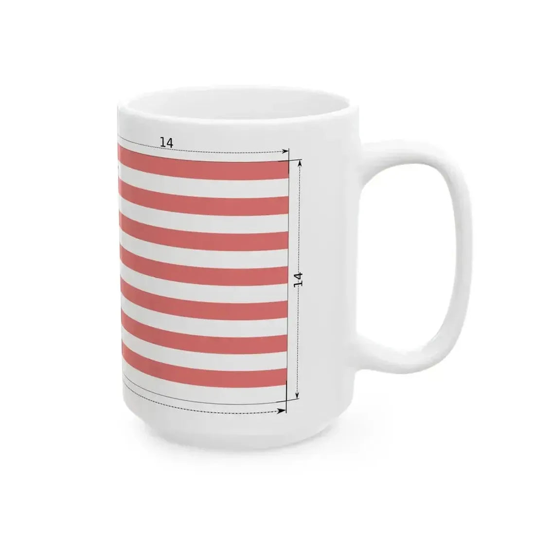 Construction sheet of Flag of Malaysia (Malaysia) White Coffee Mug - Go Mug Yourself