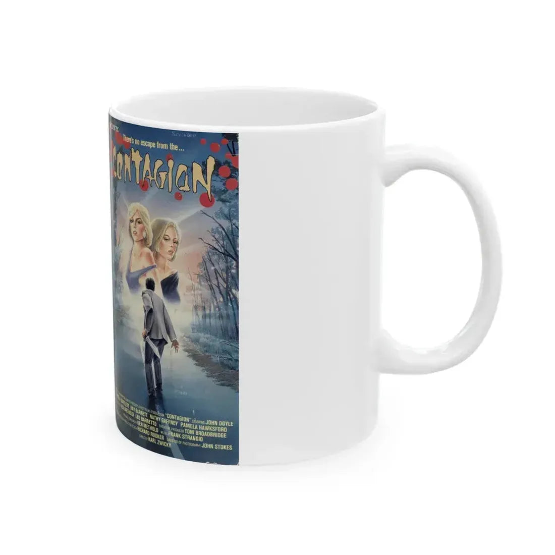 CONTAGION (VHS COVER) - White Coffee Mug - Go Mug Yourself