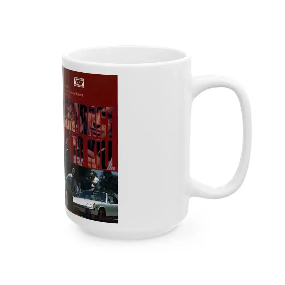 CONTRACT TO KILL (VHS COVER) - White Coffee Mug - Go Mug Yourself