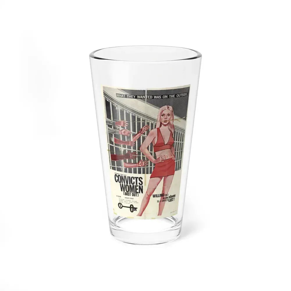 CONVICTS WOMEN 1974 Movie Poster - Pint Glass 16oz 16oz - Go Mug Yourself