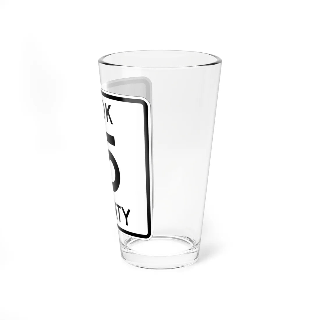 Cook County 15 MN (Minnesota) (Road Sign) Pint Glass 16oz - Go Mug Yourself