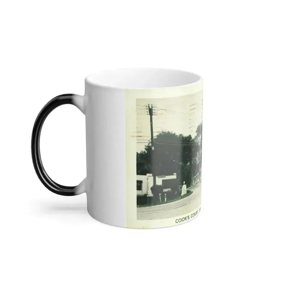 Cooks Court East of Tulsa on U S Highway 66 (Greeting Postcards) Color Changing Mug 11oz - Go Mug Yourself