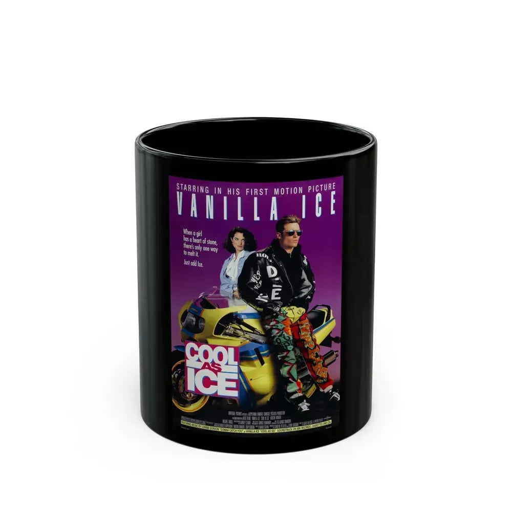 COOL AS ICE 1991 Movie Poster - Black Coffee Mug 11oz - Go Mug Yourself