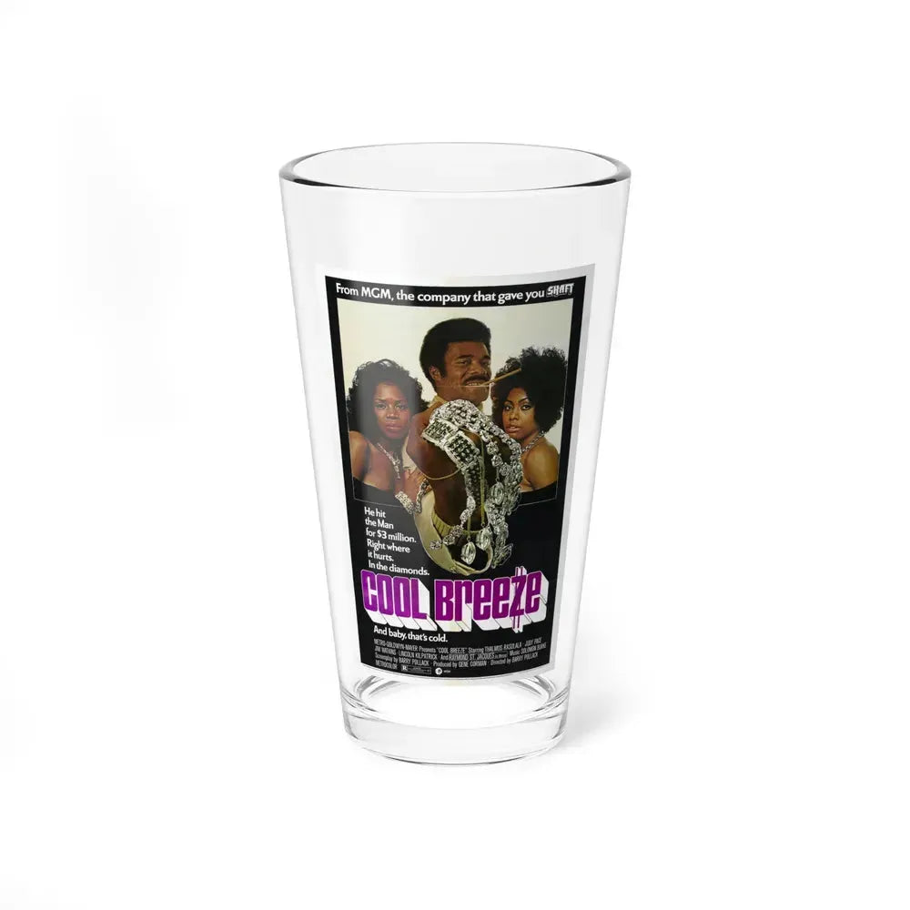 COOL BREEZE 1972 Movie Poster - Pint Glass 16oz 16oz - Go Mug Yourself