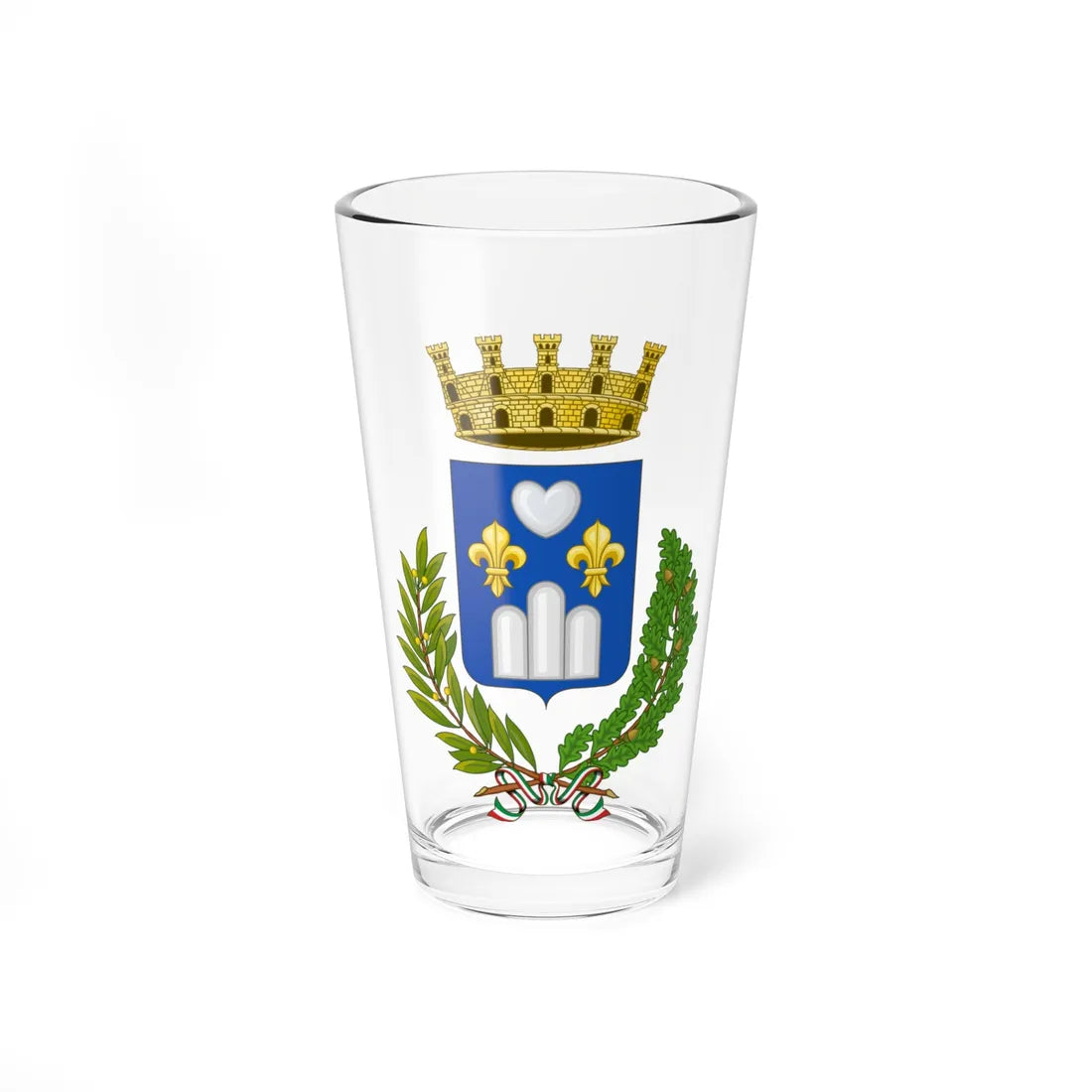 Coriano-Stemma (Italy) (Coat of Arms) Pint Glass 16oz 16oz - Go Mug Yourself