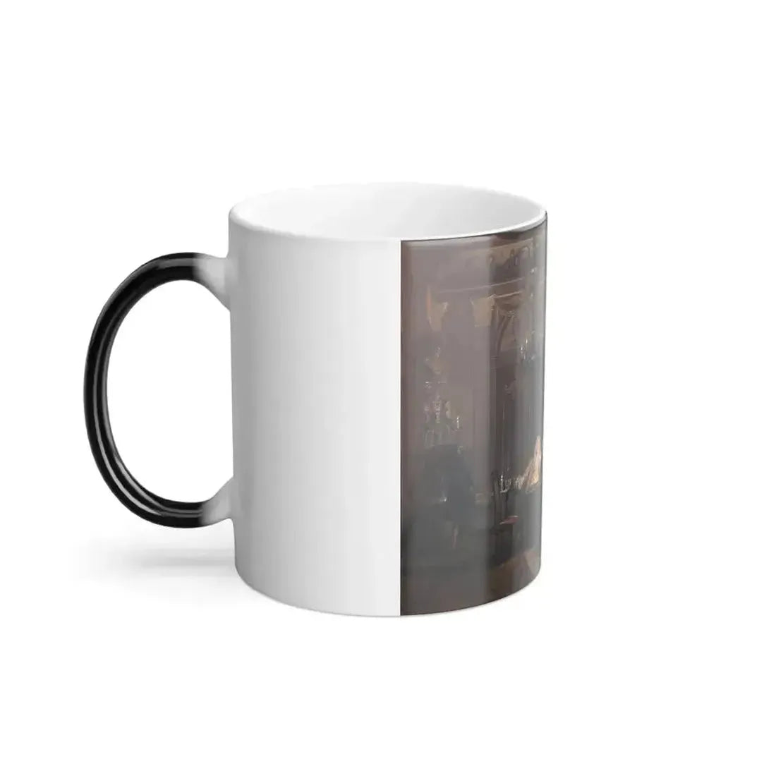 Cornelis Troost (1696 - 1750) Erat Sermo inter Fratres (The Brothers Were Conversing) - Pastel, brush in-0 - Color Changing Mug 11oz - Go Mug Yourself