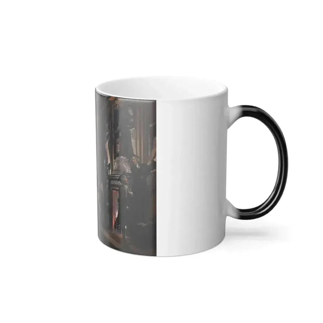Cornelis Troost (1696 - 1750) Erat Sermo inter Fratres (The Brothers Were Conversing) - Pastel, brush in-0 - Color Changing Mug 11oz - Go Mug Yourself