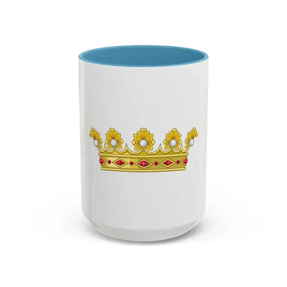 Coronet of a Duke - Kingdom of Portugal - Accent Coffee Mug 15oz Light Blue - Go Mug Yourself