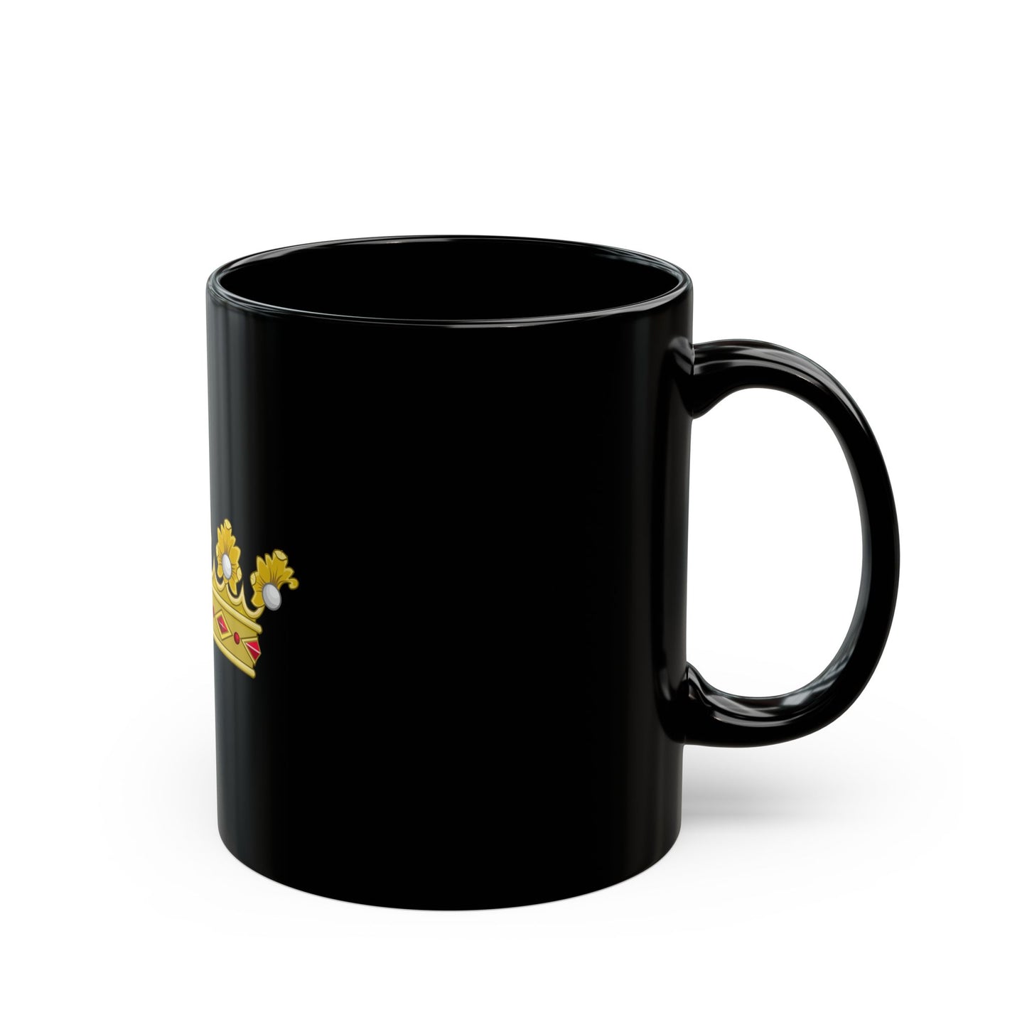 Coronet of a Duke - Kingdom of Portugal - Black Coffee Mug-Go Mug Yourself