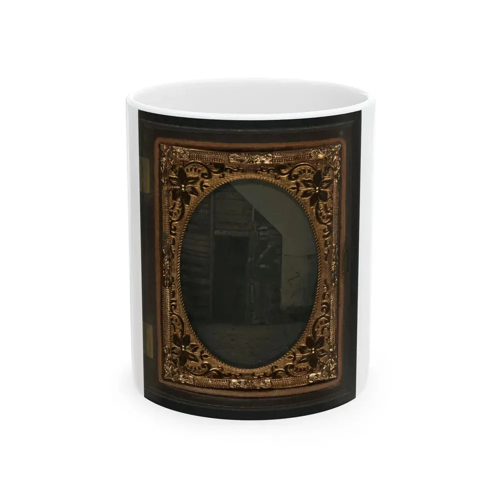 Corporal Sidney S. Goodridge Of Company K, 20th Massachusetts Infantry Regiment And Company B, Near Edwards Ferry (U.S. Civil War) White Coffee Mug 11oz - Go Mug Yourself