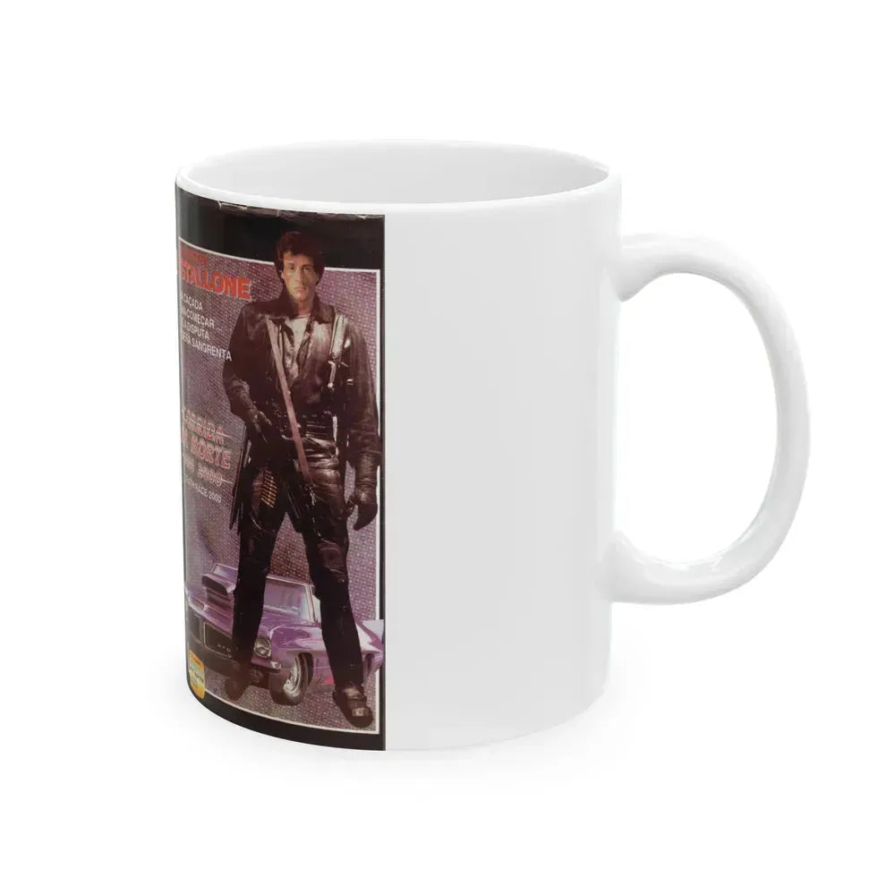 CORRIDA DA MORTE ANO 2000 AKA DEATH RACE 2000 (VHS COVER) - White Coffee Mug - Go Mug Yourself