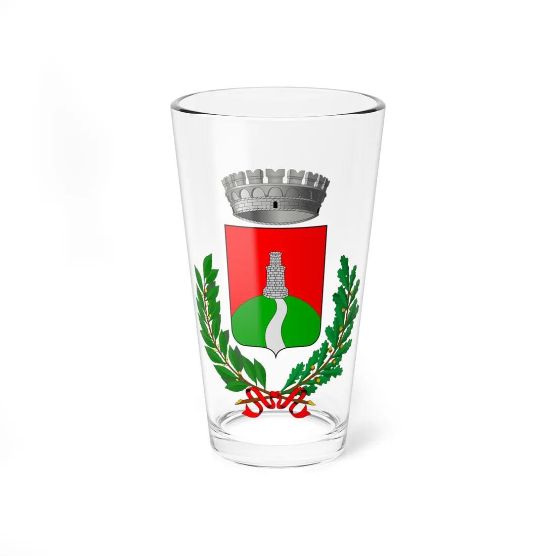 Cortemilia-Stemma (Italy) (Coat of Arms) Pint Glass 16oz 16oz - Go Mug Yourself