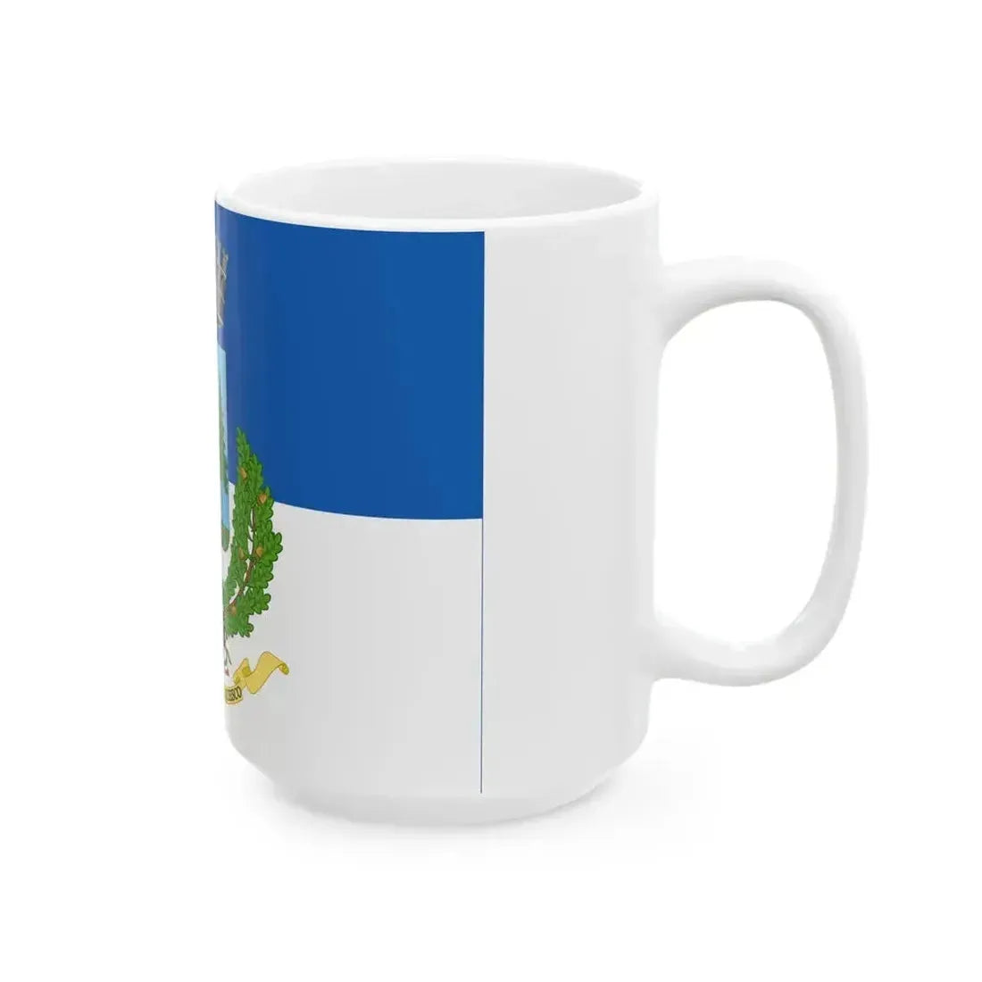 Cortina dAmpezzo-Bandiera (Italy) White Coffee Mug - Go Mug Yourself
