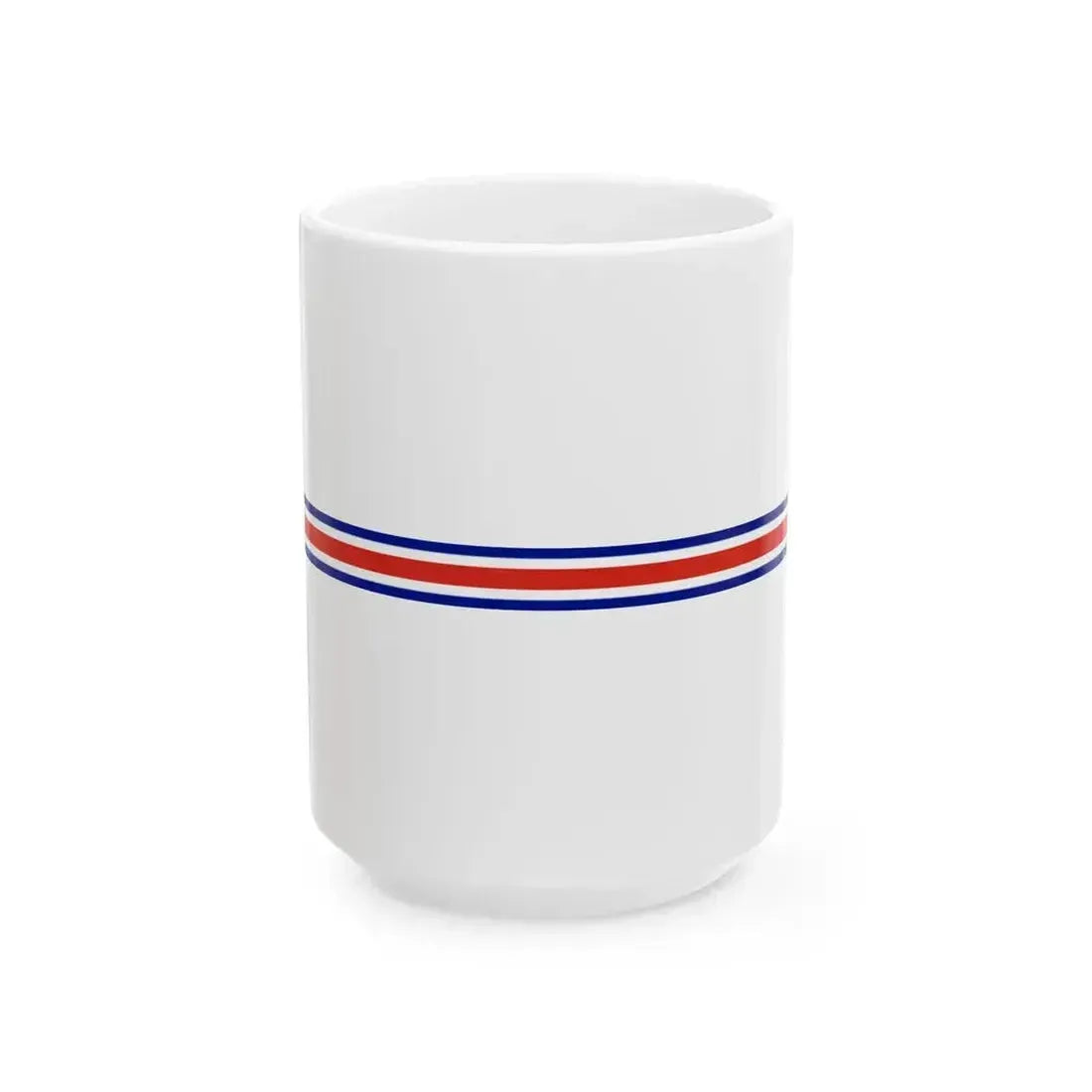 Costa Rica flag bar (Costa Rica) White Coffee Mug 15oz - Go Mug Yourself