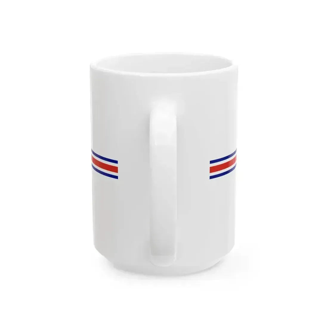 Costa Rica flag bar (Costa Rica) White Coffee Mug - Go Mug Yourself