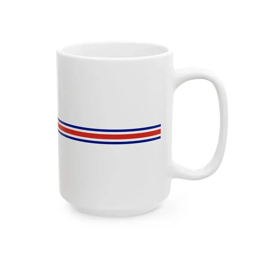 Costa Rica flag bar (Costa Rica) White Coffee Mug - Go Mug Yourself