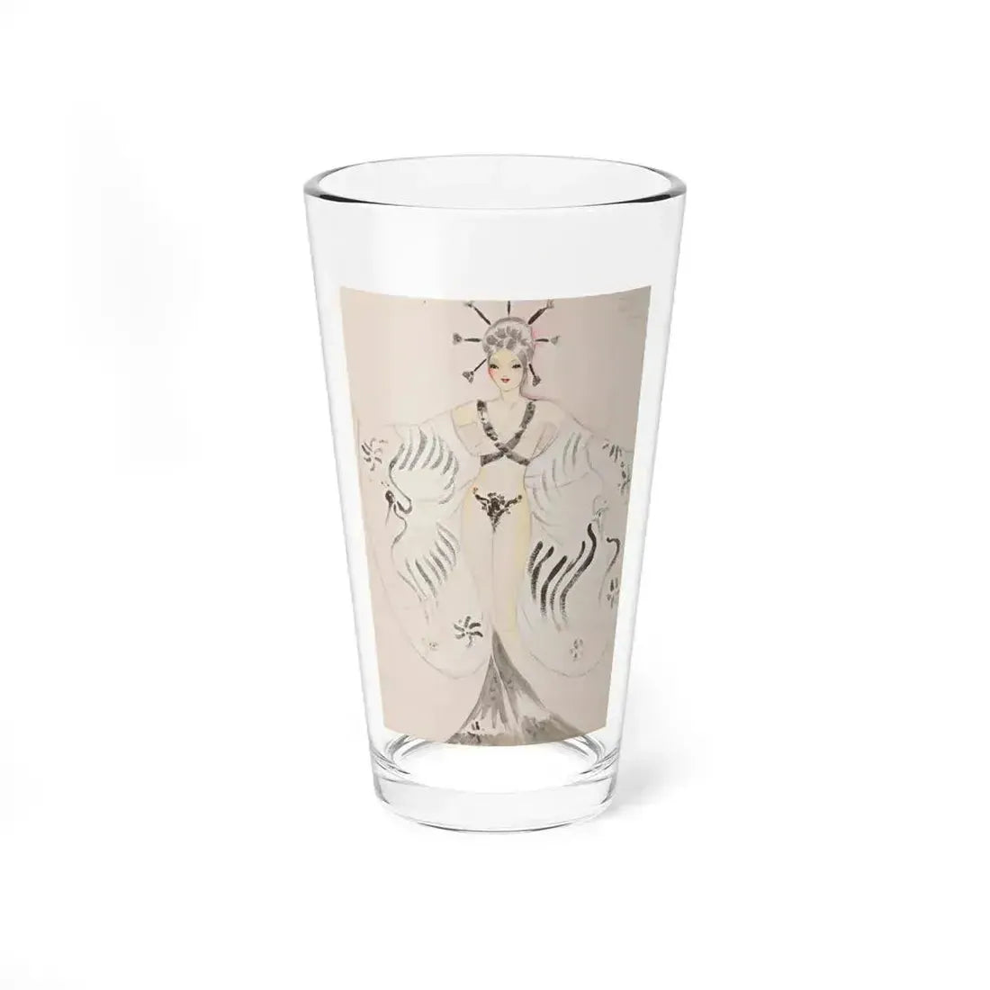 Costume design for Japan Nation Parade, Lester Design Company, circa 1930s - Pint Glass 16oz 16oz - Go Mug Yourself