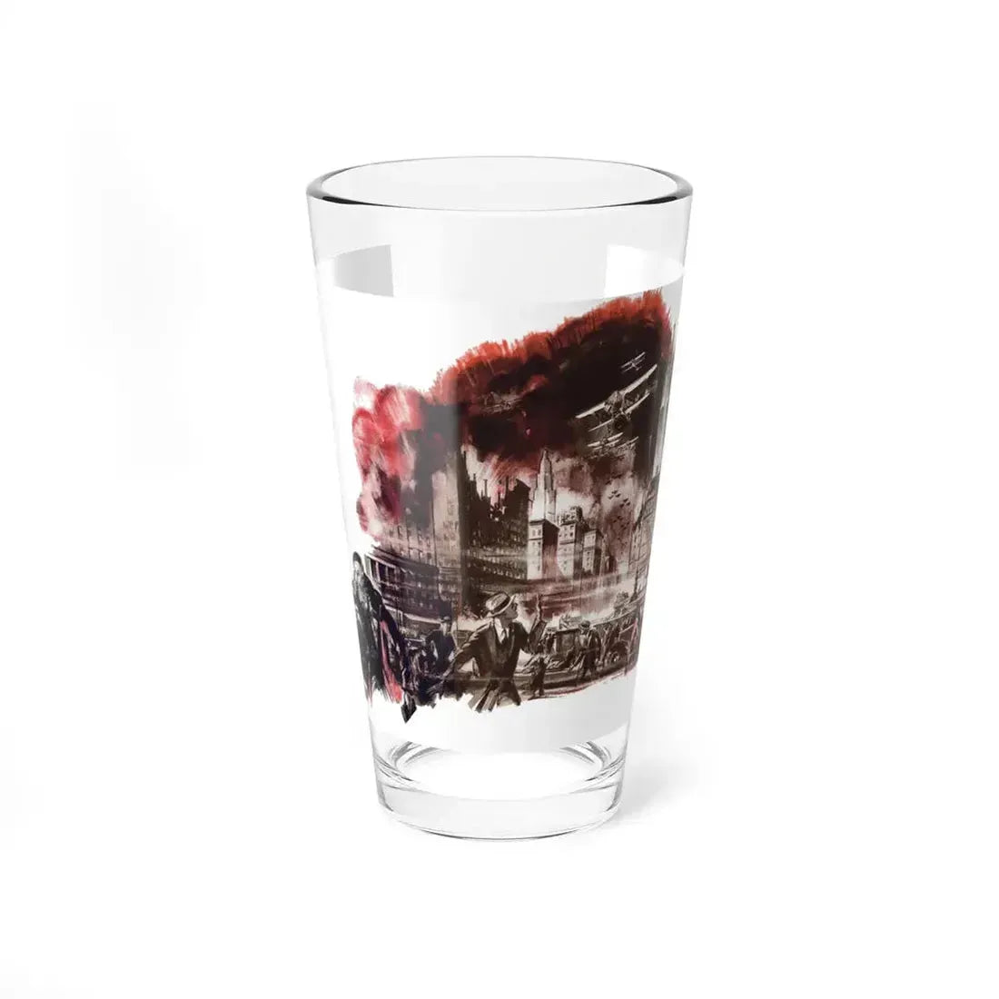 Could 20,000 Troops Take New York (2), Liberty magazine, October 15, 1932 - Pint Glass 16oz 16oz - Go Mug Yourself