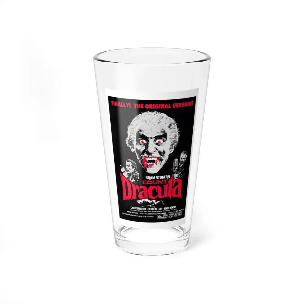 COUNT DRACULA 1970 Movie Poster - Pint Glass 16oz 16oz - Go Mug Yourself