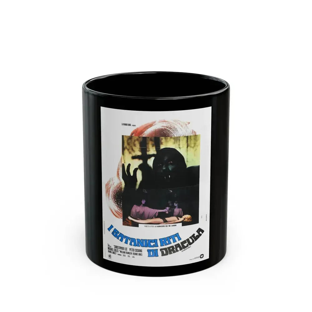 COUNT DRACULA AND HIS VAMPIRE BRIDE (2) 1973 Movie Poster - Black Coffee Mug 11oz - Go Mug Yourself