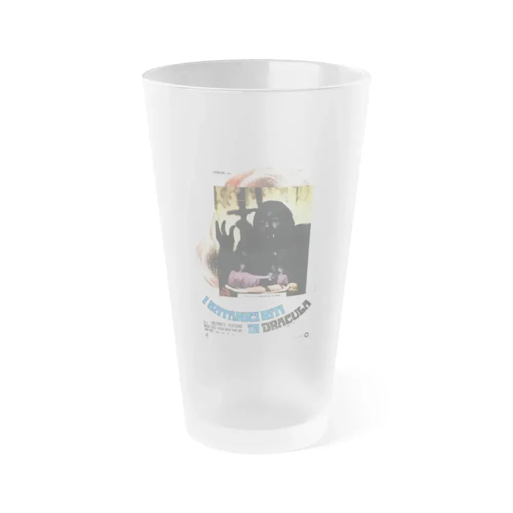 COUNT DRACULA AND HIS VAMPIRE BRIDE (2) 1973 Movie Poster - Frosted Pint Glass 16oz 16oz Frosted - Go Mug Yourself