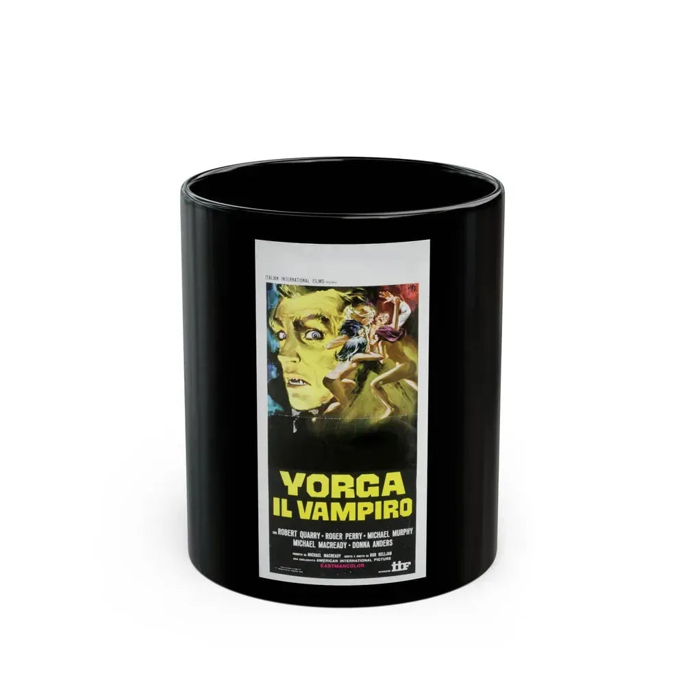 COUNT YORGA, VAMPIRE (ITALIAN) 1970 Movie Poster - Black Coffee Mug 11oz - Go Mug Yourself
