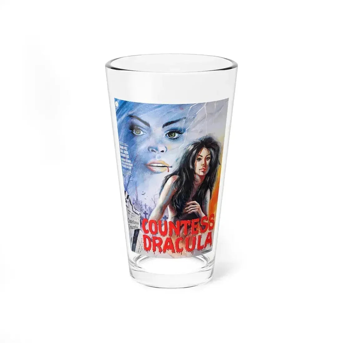 COUNTESS DRACULA (FRENCH) 1971 Movie Poster - Pint Glass 16oz 16oz - Go Mug Yourself