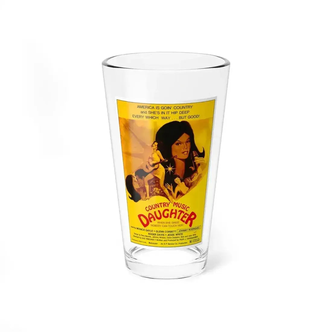 COUNTRY MUSIC DAUGHTER (NASHVILLE GIRL) 1976 Movie Poster - Pint Glass 16oz 16oz - Go Mug Yourself