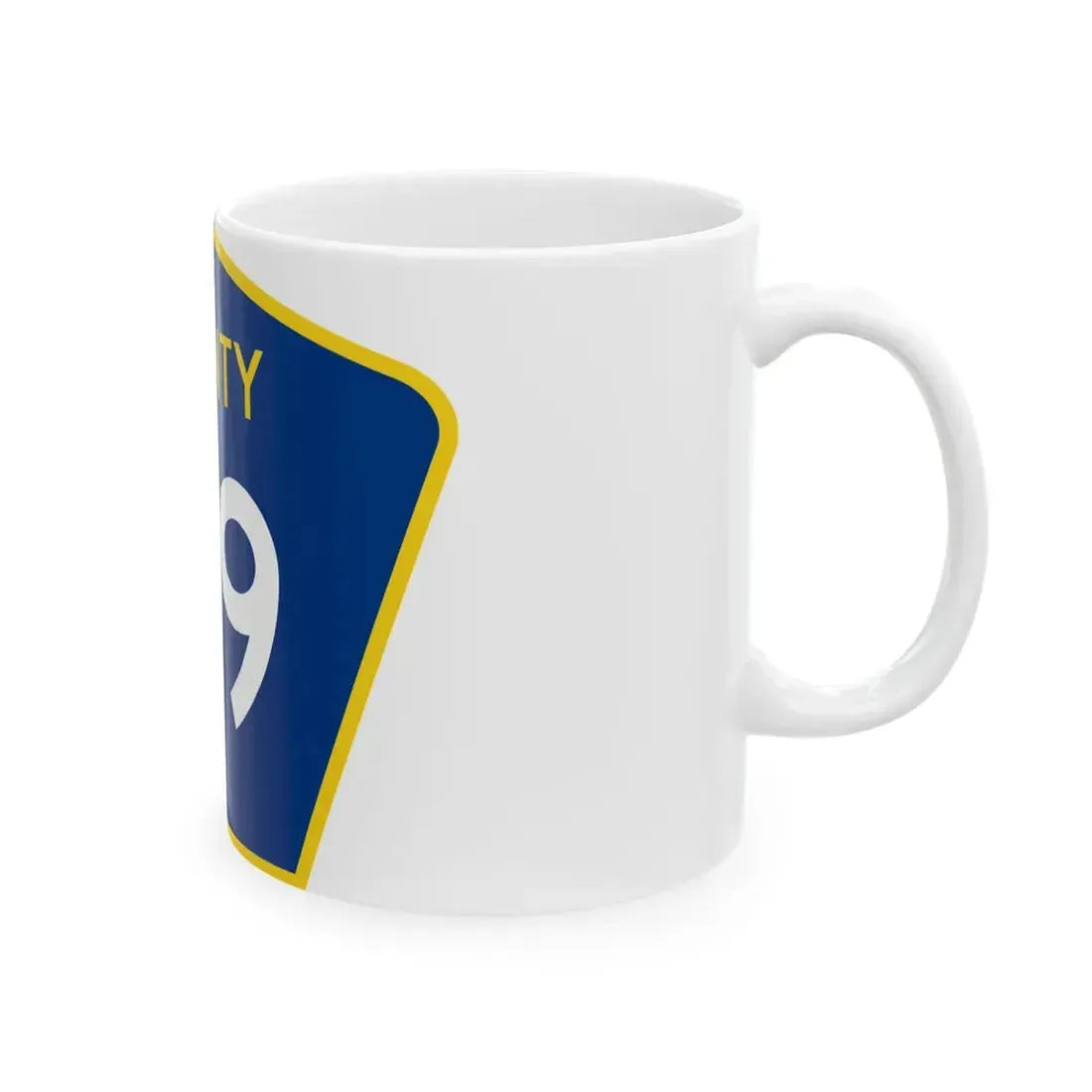 County 119 MN (Minnesota) (Road Sign) White Coffee Mug - Go Mug Yourself