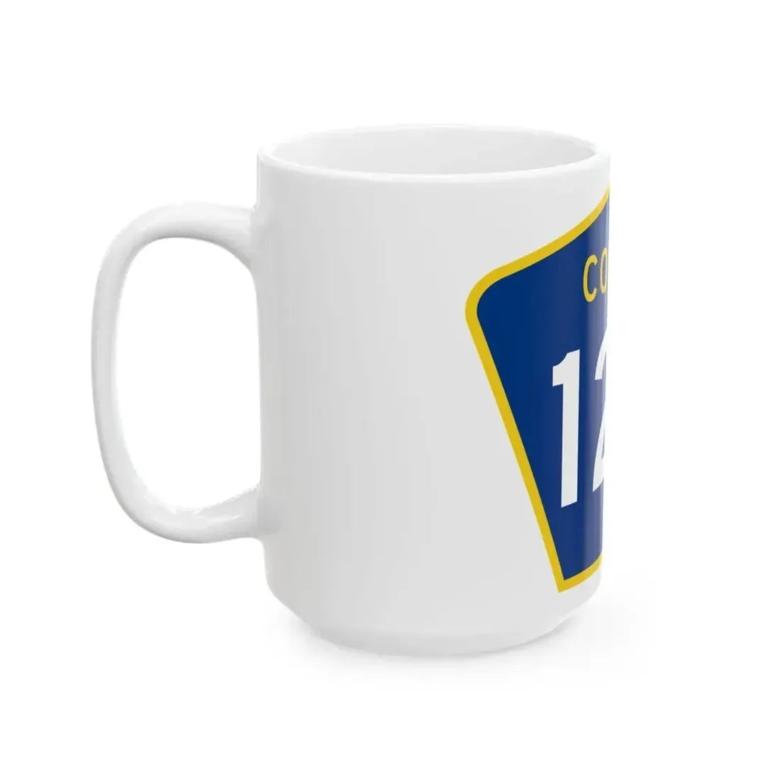 County 123 MN (Minnesota) (Road Sign) White Coffee Mug - Go Mug Yourself