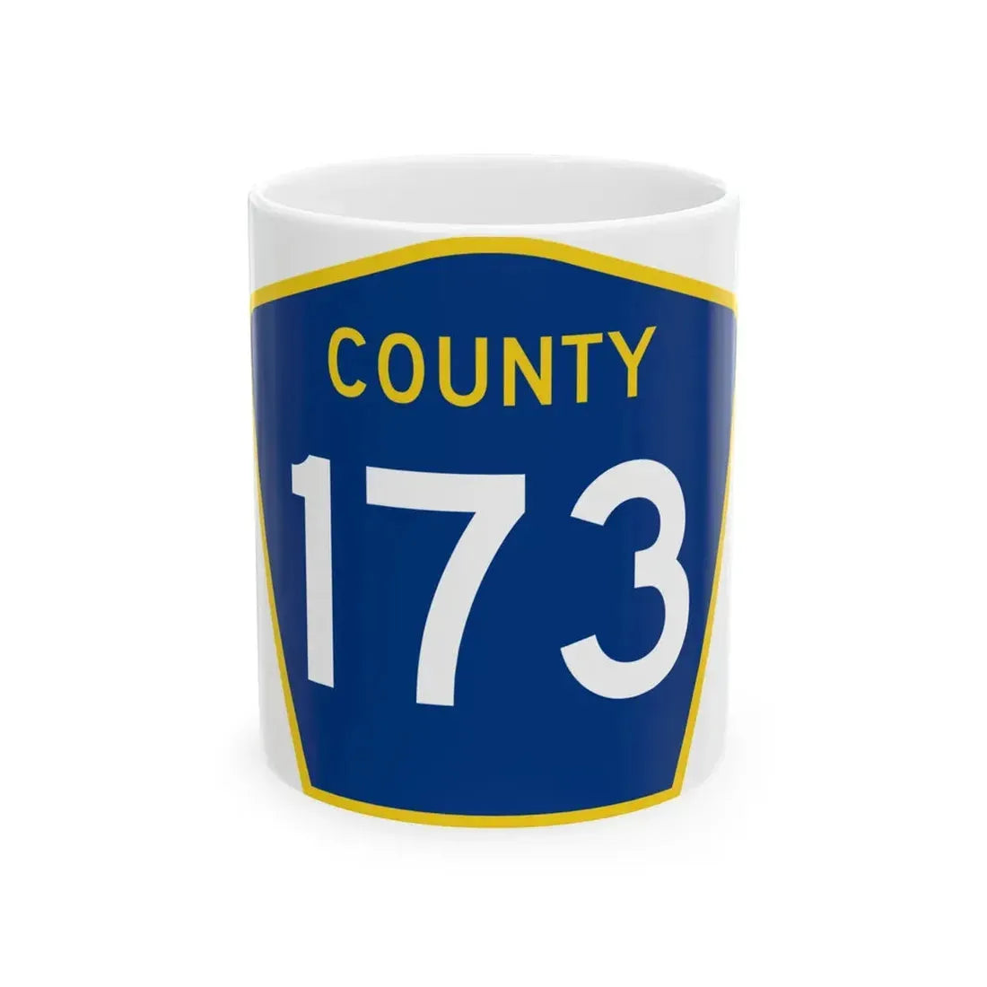 County 173 MN (Minnesota) (Road Sign) White Coffee Mug 11oz - Go Mug Yourself
