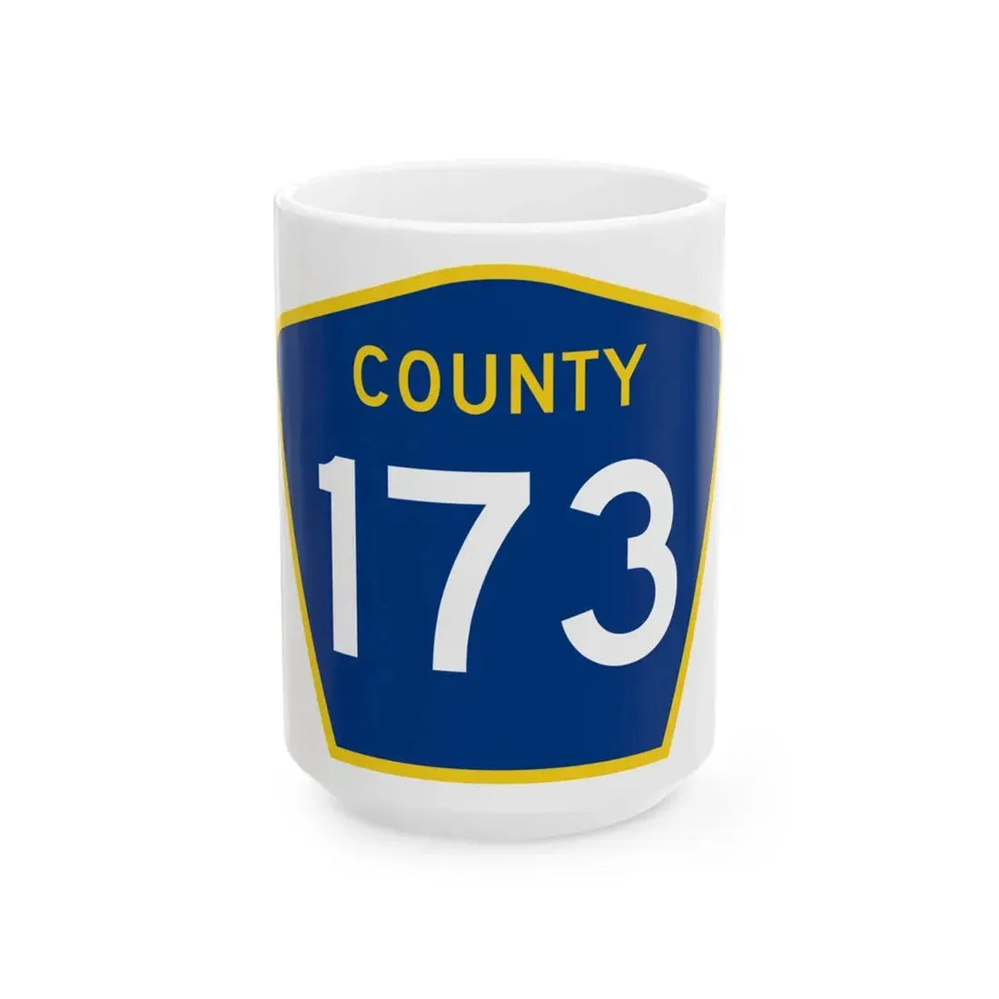 County 173 MN (Minnesota) (Road Sign) White Coffee Mug 15oz - Go Mug Yourself