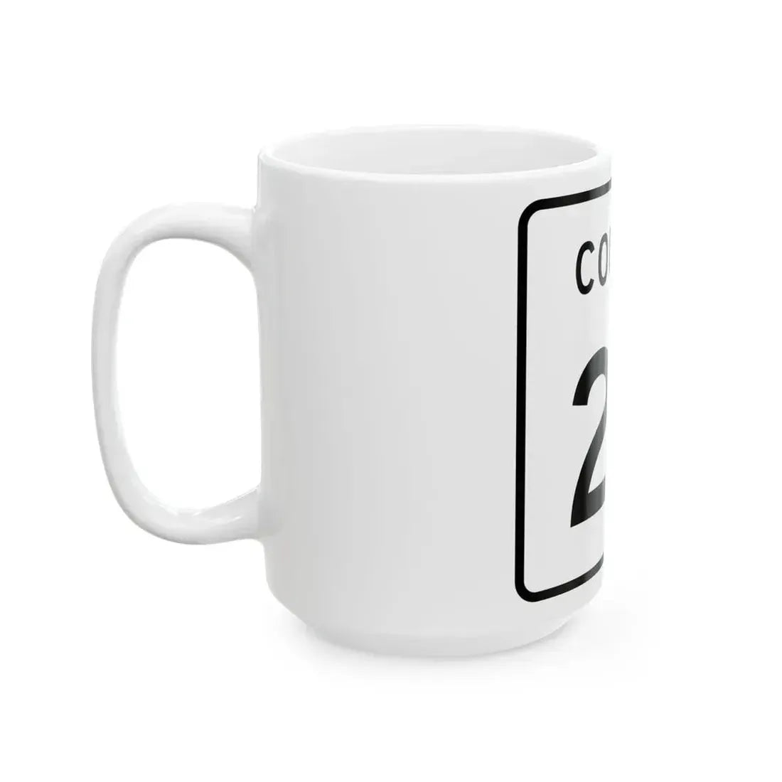 County 26 square (Minnesota) (Road Sign) White Coffee Mug - Go Mug Yourself