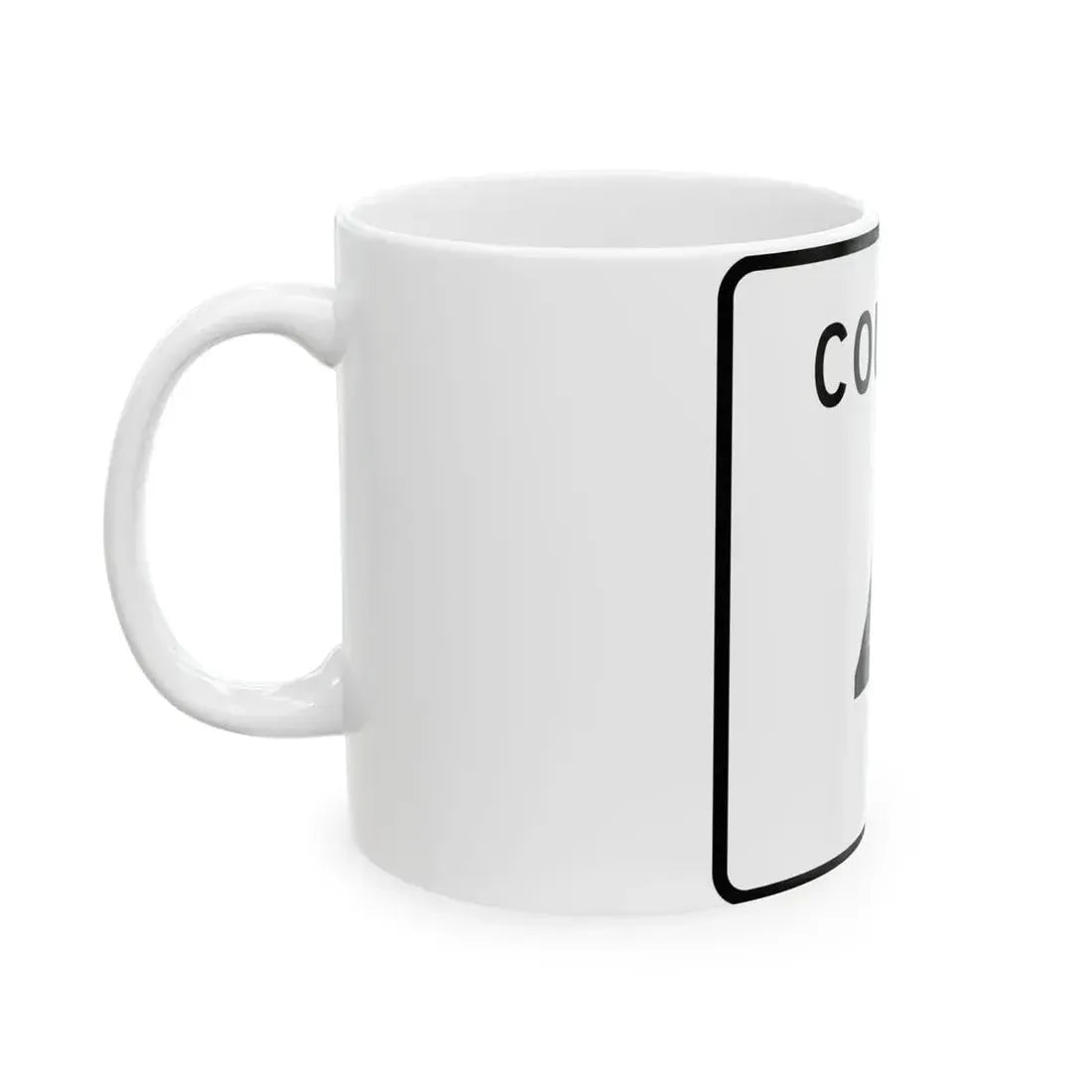County 4 square (Minnesota) (Road Sign) White Coffee Mug - Go Mug Yourself