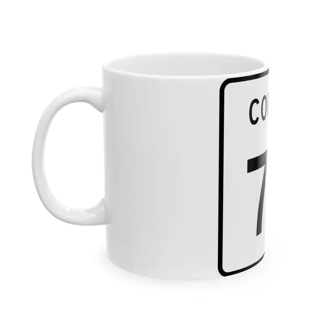 County 74 square (Minnesota) (Road Sign) White Coffee Mug - Go Mug Yourself