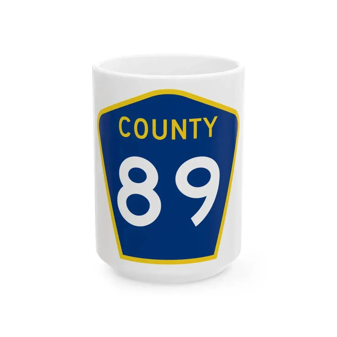 County 89 MN (Minnesota) (Road Sign) White Coffee Mug 15oz - Go Mug Yourself
