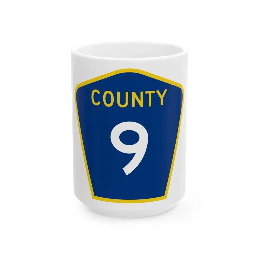County 9 MN (Minnesota) (Road Sign) White Coffee Mug 15oz - Go Mug Yourself