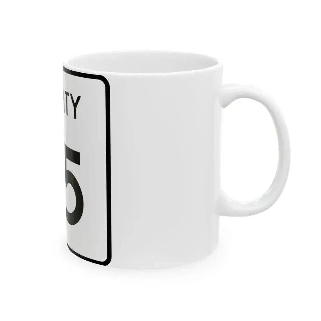 County 95 square (Minnesota) (Road Sign) White Coffee Mug - Go Mug Yourself