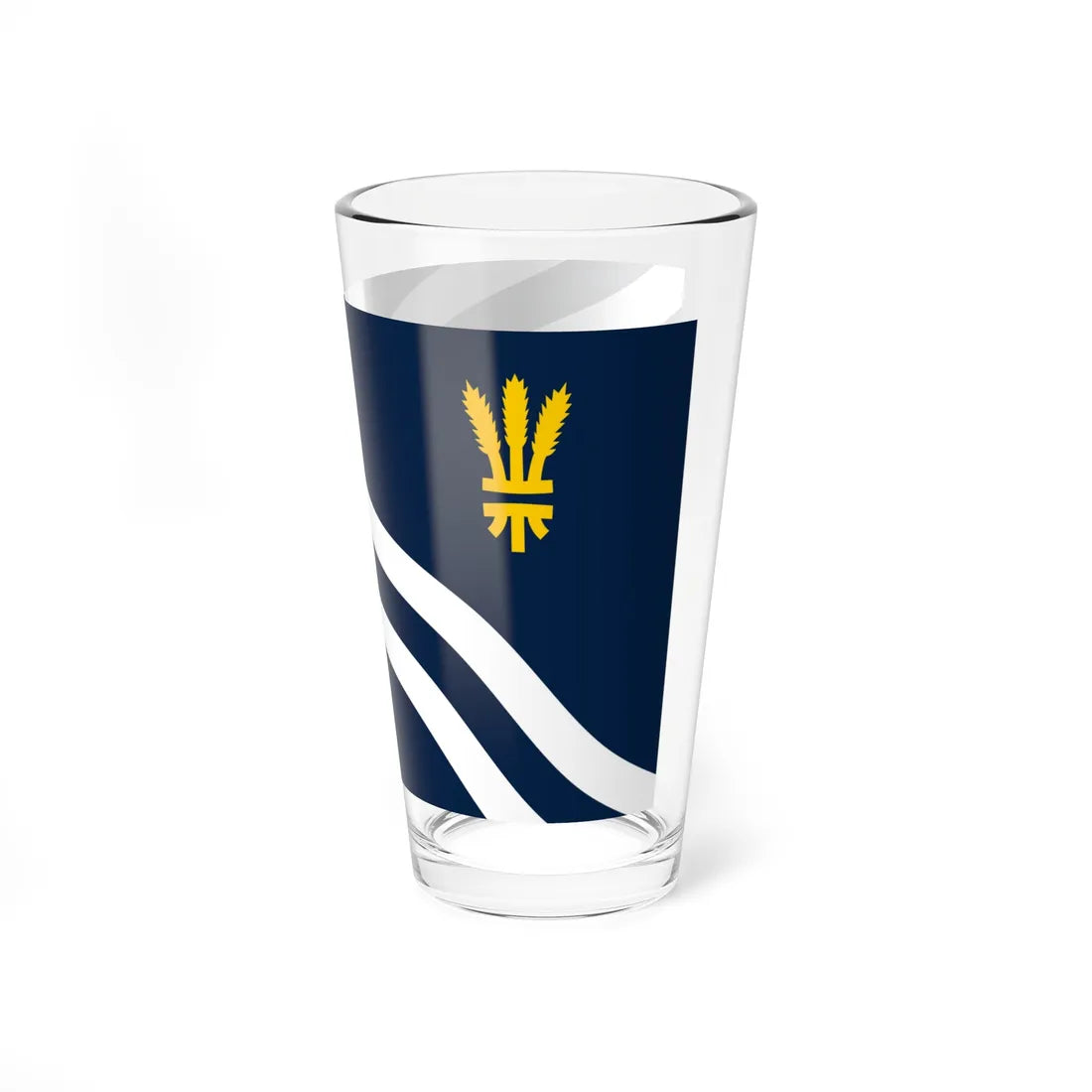 County Flag of Oxfordshire (England) Pint Glass 16oz - Go Mug Yourself