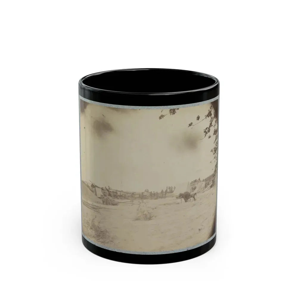 Cowan's Independent Battery, 1st N.Y., Inside One Of The Rebel Forts In Front Of Petersburg, 24th June 1864 (U.S. Civil War) Black Coffee Mug 11oz - Go Mug Yourself